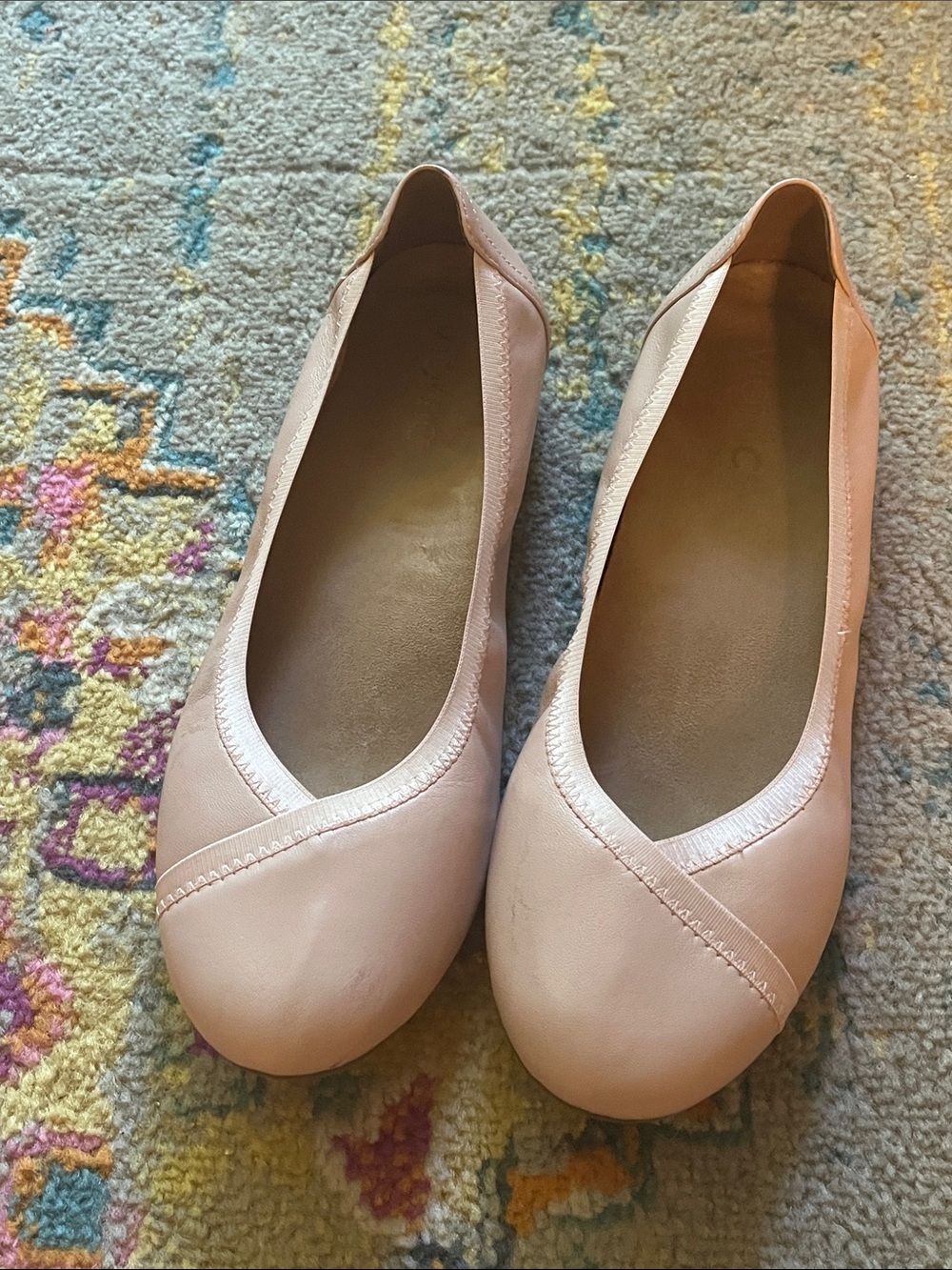 Vionic Women's Ballet Flats in Blush Pink, size 9 woman, caroll design